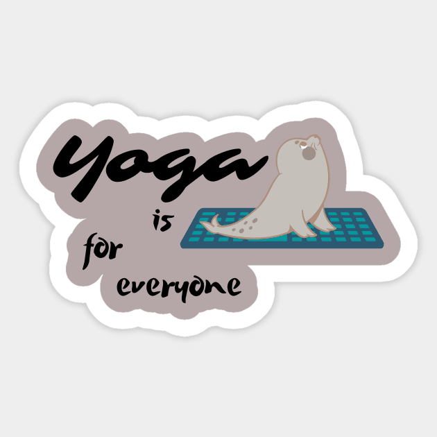 yoga is for everyone Sticker by Lionik09